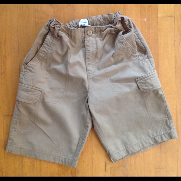 Old Navy Boys Cargo Shorts Tan/Khaki Size 14 - Picture 5 of 9
